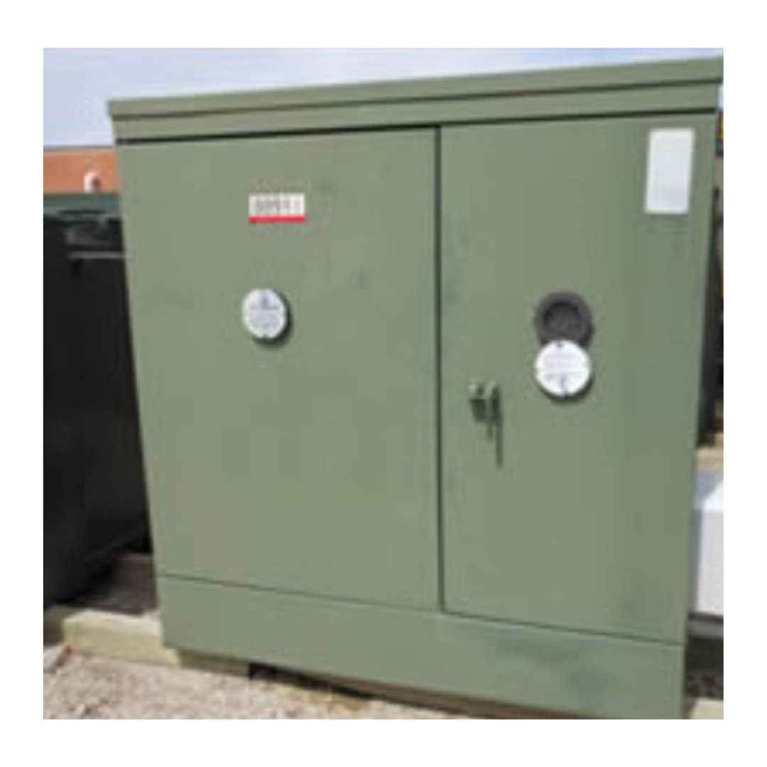 Kit 3 - Exterior view of transformer cabinet with installed system